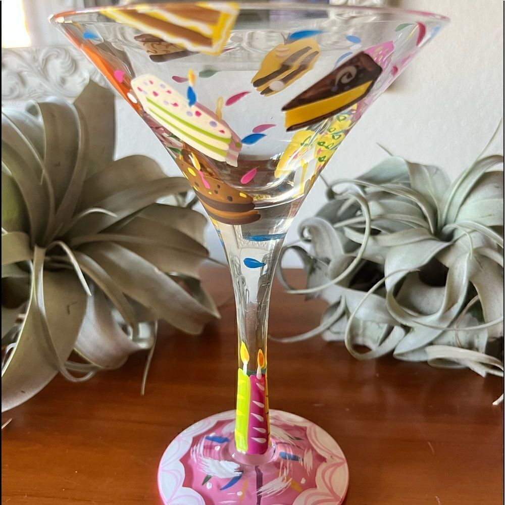 NWOB Lolita “Birthday Cake” Martini glass